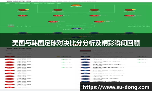 美国与韩国足球对决比分分析及精彩瞬间回顾